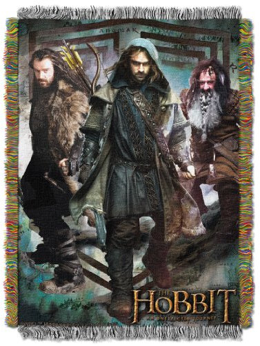 Northwest Herr der Ringe – Der Hobbit gewebte Tapisserie-Überwurfdecke, 122 x 152,4 cm, We Fight
