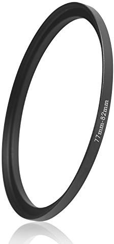 Ares Foto® Step Up Filteradapter Adapter Ring. CNC-gefrästes Aluminium. Kompatibel mit Objektiven Aller Hersteller: Canon Sony Nikon Fujifilm Olympus Pentax Leica Tamron Sigma (77mm – 82mm)