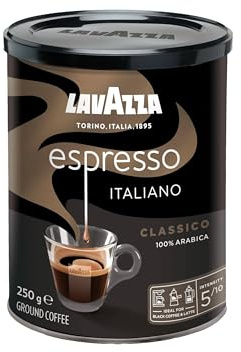 Lavazza Caffè Espresso gemahlener Kaffee, mittlerer Braten, 250 g