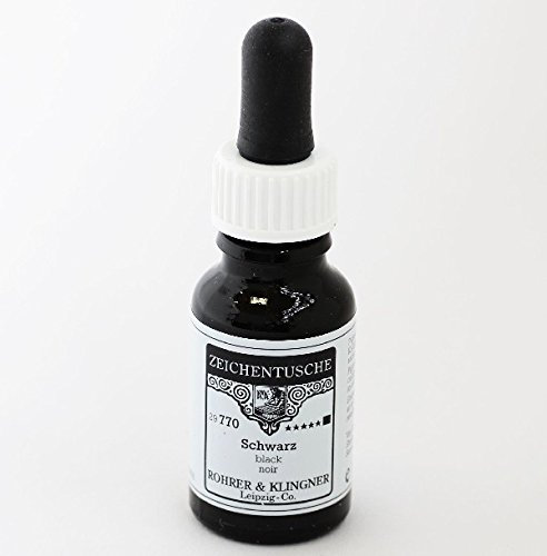 Rohrer & Klingner Zeichentusche Schwarz 12 ml