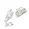 12pcs Ohrclips Clips Ohrringe Schmuck Earwire Findings Basteln Silber Weiß