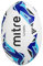 Mitre Rugbyball, extra starkes Futter, volles Gewicht, sehr beliebt, Weiß/Blau/Cyan, 3