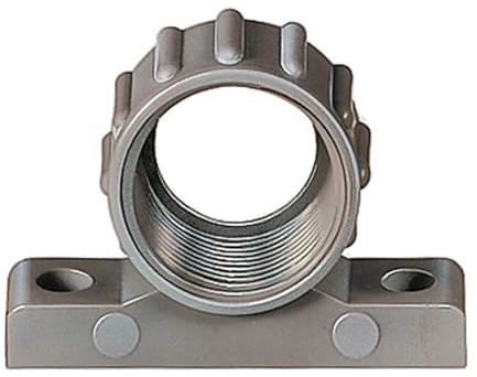 10315001040 Flexa FVBW Befestigungswinkel mit Gewinde M40x1,5 für M40 Schlauchverschraubungen Anschraubloch 65,5mm Bohrung 2x6,7mm - 1 Stück