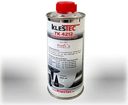 KlesTec TK-4212 EPDM-Grundierung 250ml, Primer für EPDM Dachfolie, Dach, Kautschuk-Folie, Naht verbinden