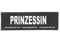 Julius-K9 162LR-G-33721 Klettaufschrift, PRINZESSIN, schwarz