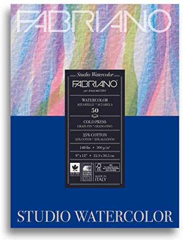 Savoir Faire Studio Cold Press Aquarellblock, 22,9 x 30,5 cm, Weiß