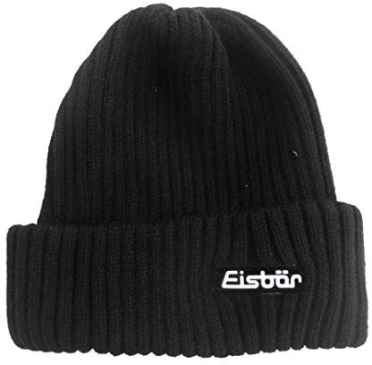 Eisbär Wintermütze Mütze Unisex Ripp Umschlagsmütze