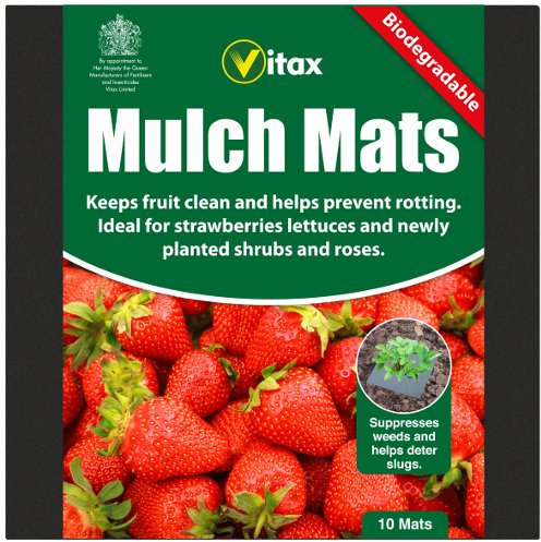 Vitax 10 Biodegradeable Mulch Mats For Strawberry Plant Lettuce