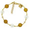 Beatrice Murano Glas Armband - Topaz Gold
