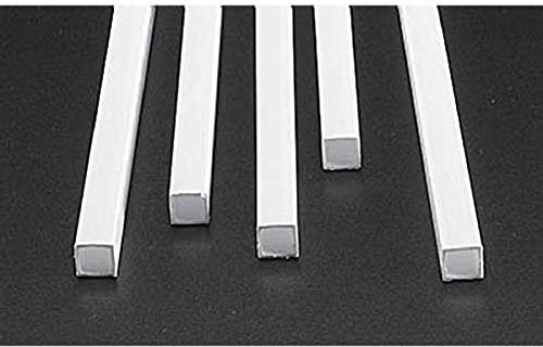 Plastruct 90624 Square Tube Styrene 5/16 (5), 90624
