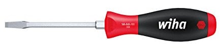 Wiha Schraubendreher SoftFinish® Schlitz mit Sechskantklinge und Sechskantansatz (00740) 14,0 mm x 250 mm ergonomischer Griff für kraftvolles Drehen, Allrounder für Industrie und Handwerk