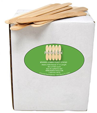 Jumbo Craft Sticks, Pack of 500ct, Plain Jumbo