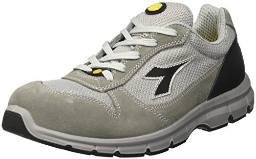 Utility Diadora Run Textile ESD Low S1P Scarpe da lavoro, Unisex adulto, SRC, Grigio (Grigio Castello/Grigio Alluminio), 44 EU (9.5 UK)