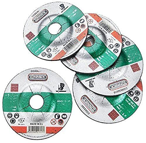 Connex COX938016 - Dischi per taglio della pietra 125 mm, confezione da 5 pezzi