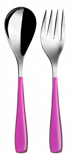 Bugatti, EZIU - 057F11, Set di Posate Essenza, 2 pz., in San e Acciaio, Iris 25 x 12 x 3 cm, Viola (Iris)
