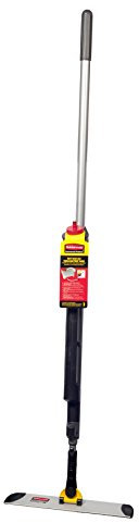 Rubbermaid Commercial Products Hygen Pulse Microfibre Mop Kit Single Sided Frame 40cm Grey/Black 1861160