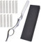 Hairstyling-Rasierer aus Edelstahl, lackiert, Ausdünnungs-Rasiermesser, für Federschnitte, professionelles Design
