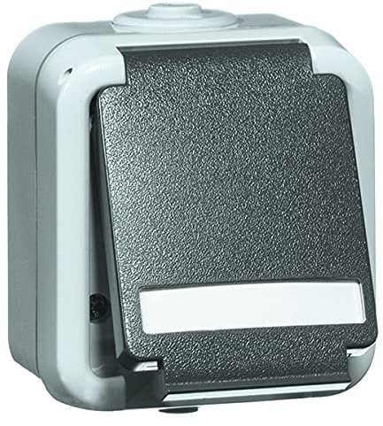 Steckdose SCHUKO grau