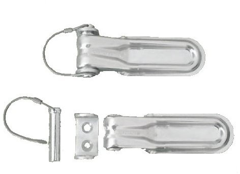 2 x 174 mm de long articulées + charnière boulon 16mm broches