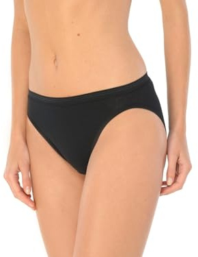 Schiesser Damen Slip 200766, Gr. 22 (4XL), Schwarz (000-schwarz)