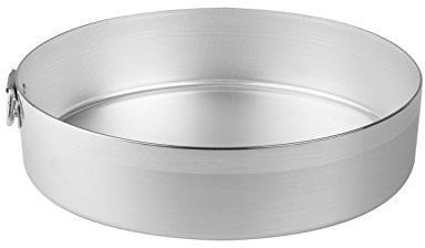 Pentole Agnelli Family Cooking Alluminio Tortiera Cilindrica con Anello, Argento, 30 cm