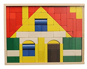 Holzspielzeug Baukasten Haus groß BxHxT 37,5x28,5x4,5cm NEU Holzbaukasten Spielsortiment Bauspiel Spiele Spielzeug Strategiespiel Geschicklichkeitsspiel Geduldsspiel Holzgestaltung Holz Seiffen