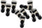 Cutefly Set 10 Stück Clips Strapsgürtel Männer Haken Griffe Strumpfhalter – Schwarz