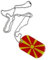 Dog Tag Mazedonien - 3 x 5 cm