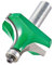 Trend CraftPro Bearing Guided Round Over Router Cutter, 1/2 Inch Shank with 19mm Radius and 25mm Cut Length, Carbide Tipped, C079AX1/2TC