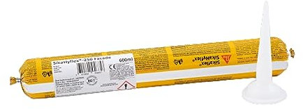 SIKA - Sellador de juntas para fachadas de hormigón, de fábrica y sate - SikaHyflex-250 Marrón - Masilla de alto rendimiento - Salchichón - 600ml