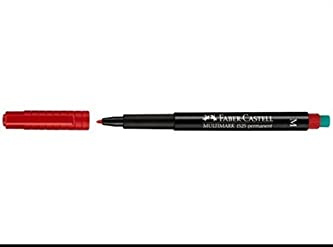 Faber Castell Multimark Permanent CD/DVD Markers 3 m, Red