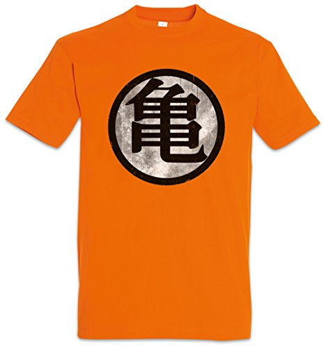 Urban Backwoods Orange Goku Vintage Herren T-Shirt Orange Größe XL