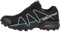 Salomon Damen Speedcross 4 Gore-Tex Trailrunning-Schuhe, Black Black Metallic Bubble Blue, 41 1/3 EU