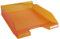 Exacompta - Réf. 11346D - 1 corbeille à courrier COMBO MIDI - dimensions utiles 34 x 25 x 6,5 cm - pour documents au format A4 - couleur tangerine translucide