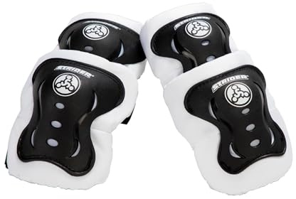 Strider Elbow & Knee Pads, Black - Easy to Attach - Durable & Washable - For Kids 18 Months to 5 Years Old