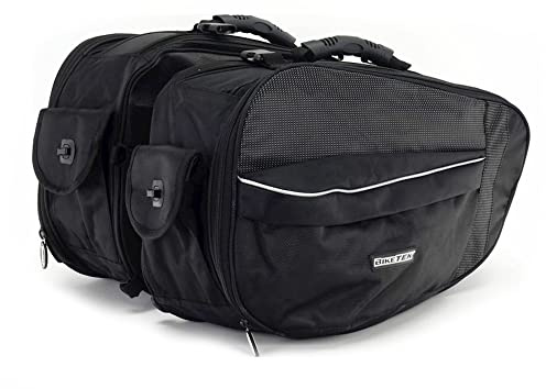 Motorcycle Motorbike Pannier Bags Throw Over Saddle Bags Soft Luggage Touring Panniers BikeTek Urbano