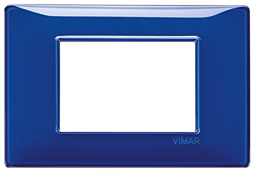 Placca 3 Moduli Reflex Zaffiro Vimar Plana 14653.50