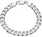 JEWLIX Herren 925 Sterling Silber Panzerkette Armband, 8mm Breit, Hochglanz, Karabiner, 21cm