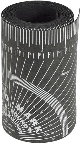 JACKSON SAFETY CURV-O-MARK Wrap-A-Round Welding/Pipefitting Lay Out Ruler Tool - Extra-Large (Length: 9'), Black - 179b, J1861