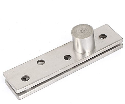 sourcing map 100mm longitud 360 grados de acero inoxidable Puerta Bisagra pivote Hardware