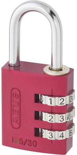 Abus 145/30_ROJO - Candado aluminio combinacion 30mm 3 dígitos rojo