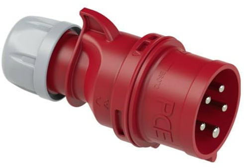 CEE Phasenwender 16 A, 5-polig, PCE 16 A, 7015-6, 400 V, rot, 1 Stück