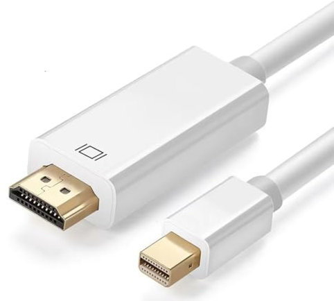 iCables Mini DisplayPort to HDMI Cable, Mini DP to HDMI 3 Metre Cable (Thunderbolt Compatible) with MacBook Air/Pro, Surface Pro/Dock, Monitor, Projectorand more - 3M