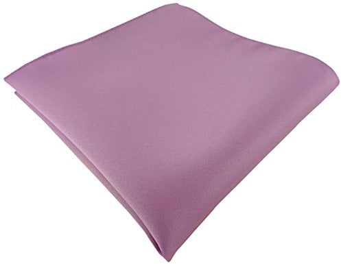 TigerTie Satin Einstecktuch in flieder einfarbig Uni - Tuch Polyester - Größe 26 x 26 cm