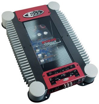 Boss RT935, amplificador de potencia Mosfet de 5 canales, serie Riot + control remoto para subwoofer, 4 x 80 W RMS x +1 150 W @ 4 ohmios estéreo, 4 x 150 W RMS 300 W @ 2 x +1 ohm estéreo, 2 x 300
