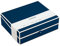 Semikolon 352571 Dokumentenbox - Aufbewahrungs-Box für Dokumente A4-31,5 x 26 x 10 cm - marine blau