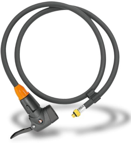 SKS Unisex SKS GERMANY hose with MULTI VALVE head for RENNKOMPRESSOR bicycle pump co, Black