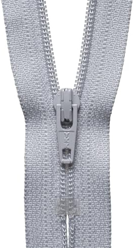 YKK Coil Zip, No. 336 Silver, 25 cm Length
