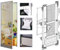 Zanzariera in fibra di vetro con profili telaio in alluminio Kit per Porte max 100 x 200 cm.