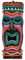 W WIDMANN MILANO Party Fashion 5409T - 3D Totem Dekoration, Tiki Totem, Wanddekoration, Mottoparty